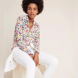 NWT Carolyn Gavin for Anthropologie Mariposa Silk Blouse